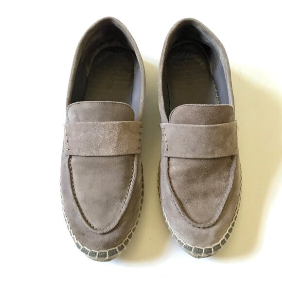 Vince Women’s Daria Suede Espadrille Loafers Taupe Size 10 NWT Coach Men main image 4